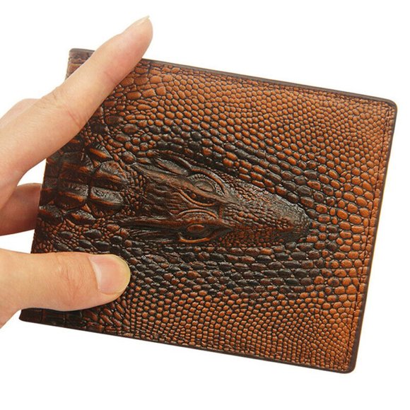 Dragon Skin Brown Wallet - RFID Blocking, Credit Card ID,‎ Bifold, GOT Gift - Picture 11 of 11